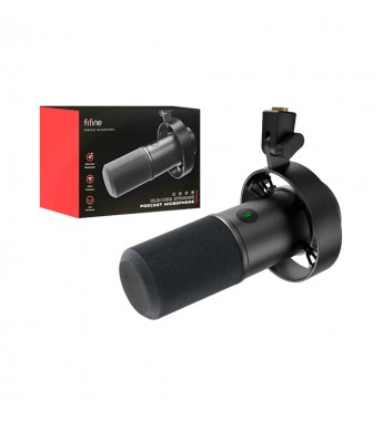 Micrófono Fifine K668 Amplitank MV7-SM7B USB XLR - Black