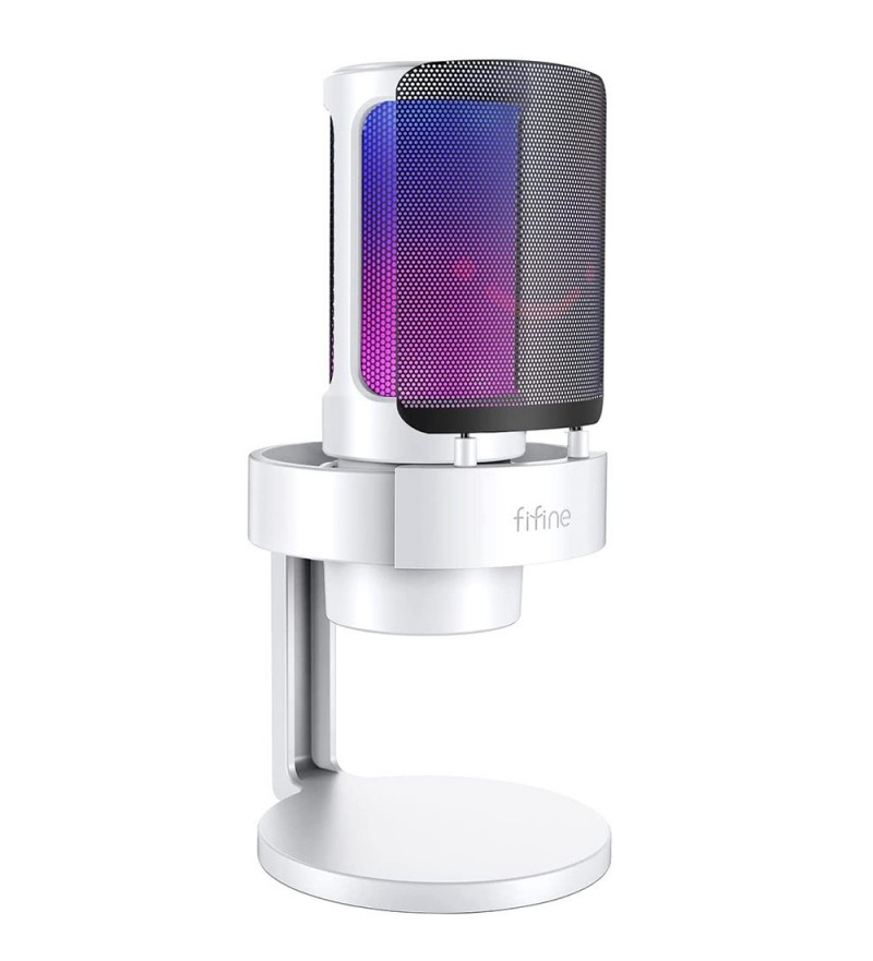 Microfono Fifine A8W RGB - White