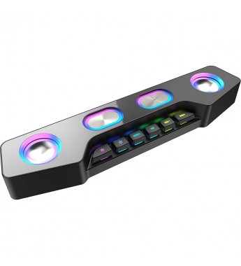 Soundbar Gamer Fifine A16 RGB Bluetooth/USB/Auxiliar - Black