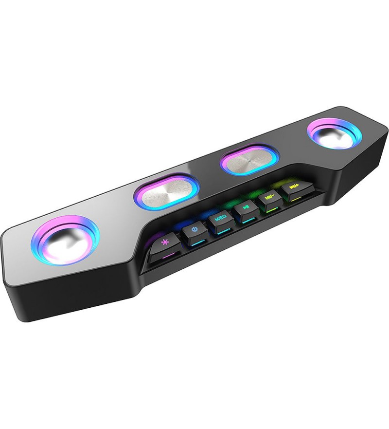 Soundbar Gamer Fifine A16 RGB Bluetooth/USB/Auxiliar - Black
