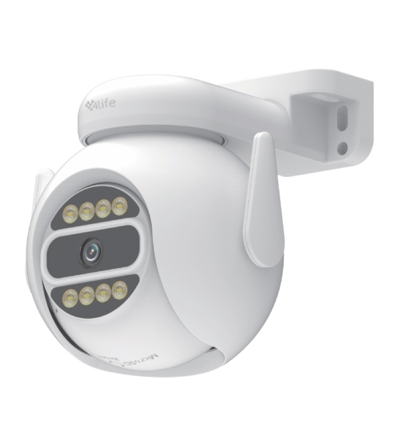 Cámara IP 4Life FLD8G HD 3.6MM 4MP Wi-Fi/360°/Mic - White