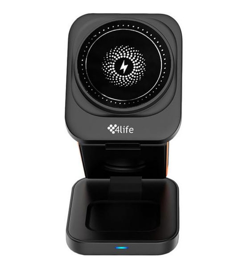 Cargador Inalámbrico 4Life FLWXC62 3 en 1 Foldable Magnetic - Black