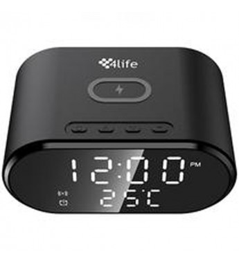 Cargador Inalámbrico 4Life FLWXC91 Alarma/15W - Black 