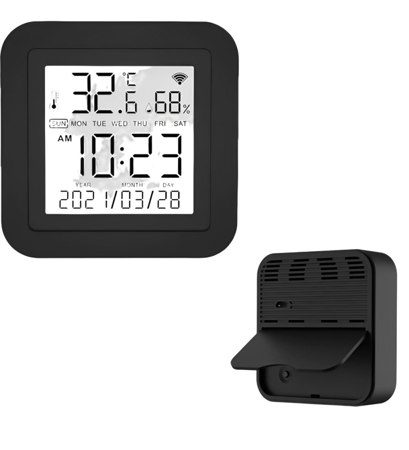 Control Infrarrojo Inteligente 4Life FLHUB09 con Sensor de Temperatura y Humedad - Negro