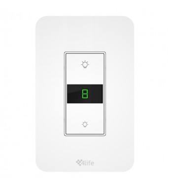 Interruptor Smart de Pared 4Life Dinner FL7011 Alexa/GoogleAsist/Bivolt- Blanco