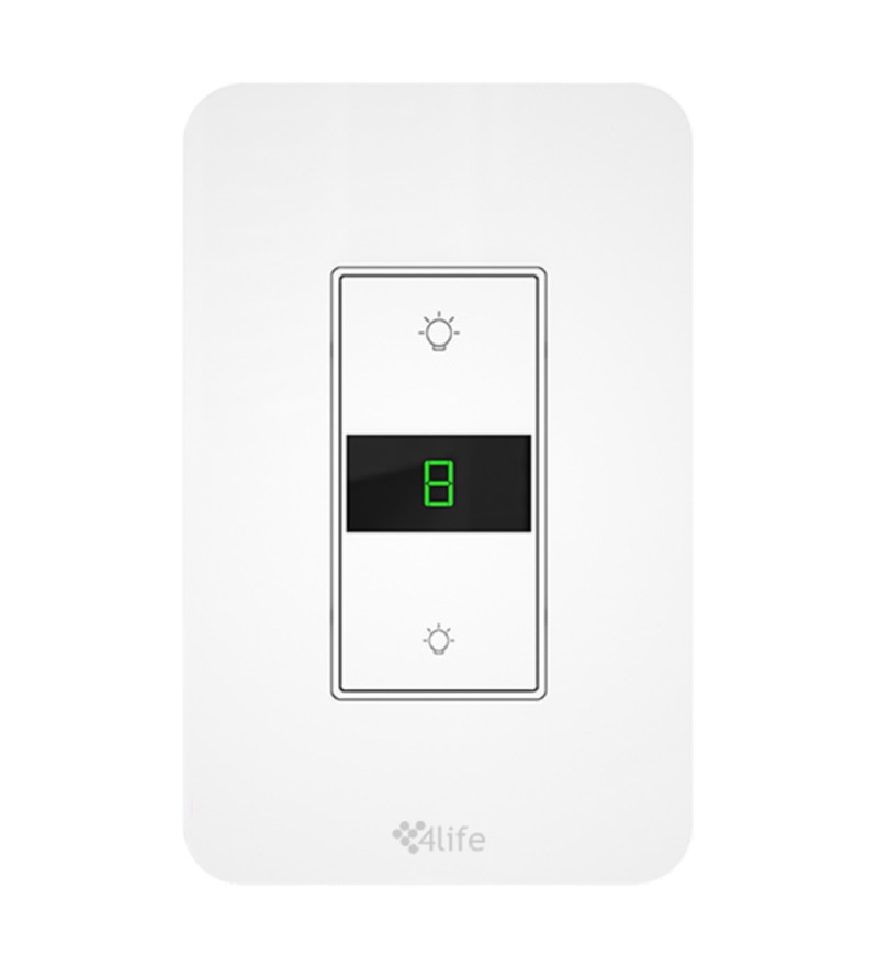 Interruptor Smart de Pared 4Life Dinner FL7011 Alexa/GoogleAsist/Bivolt- Blanco