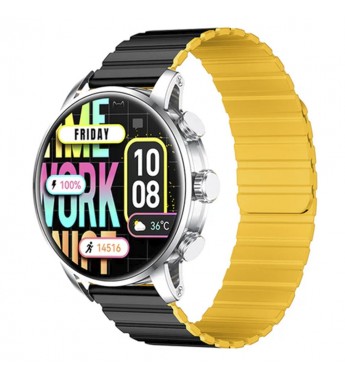 Smartwatch Kieslect Calling KR2 con Pantalla de 1.43"/Bluetooth/IP68 - Stainless Steel