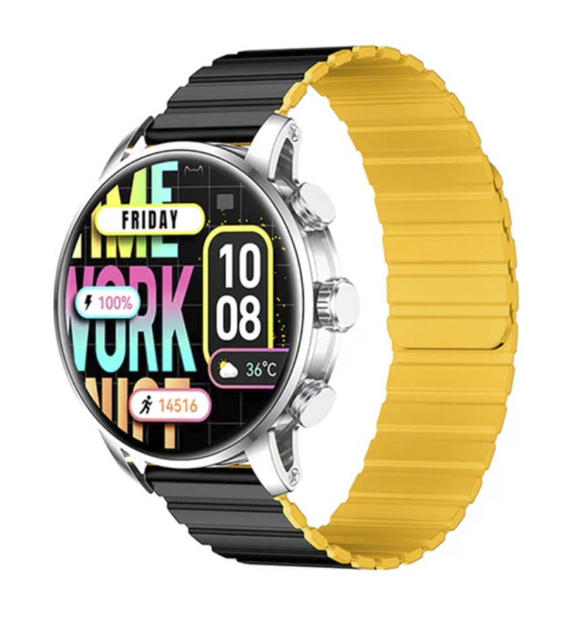 Smartwatch Kieslect Calling KR2 con Pantalla de 1.43"/Bluetooth/IP68 - Stainless Steel