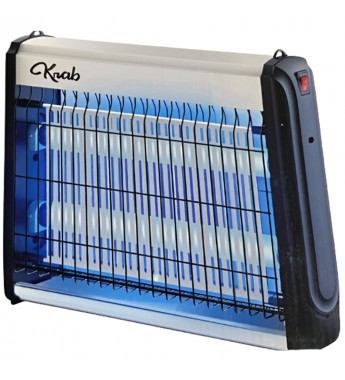 Mata Insectos Eléctricos Krab KBMIE100 10W/110V/UV/2 Tubos - Blanco/Negro