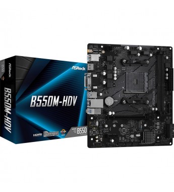 Placa Madre AM4 Asrock B550M-HDV DDR4/HDMI/M2/MATX