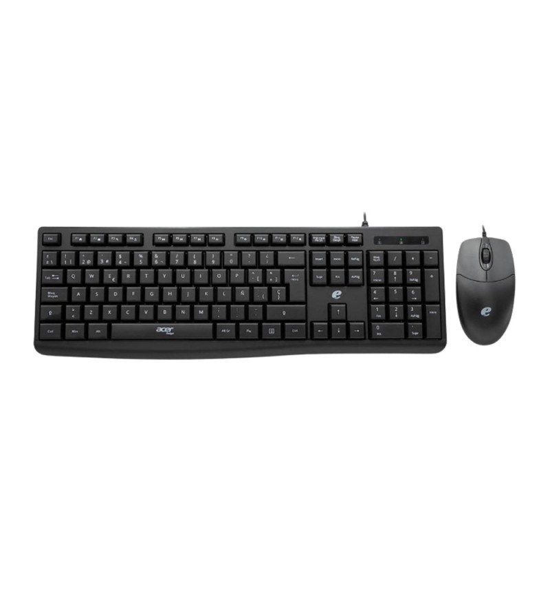 Kit Teclado Acer + Mouse EAK040 WIRED KEYBOARD ESP- Black 