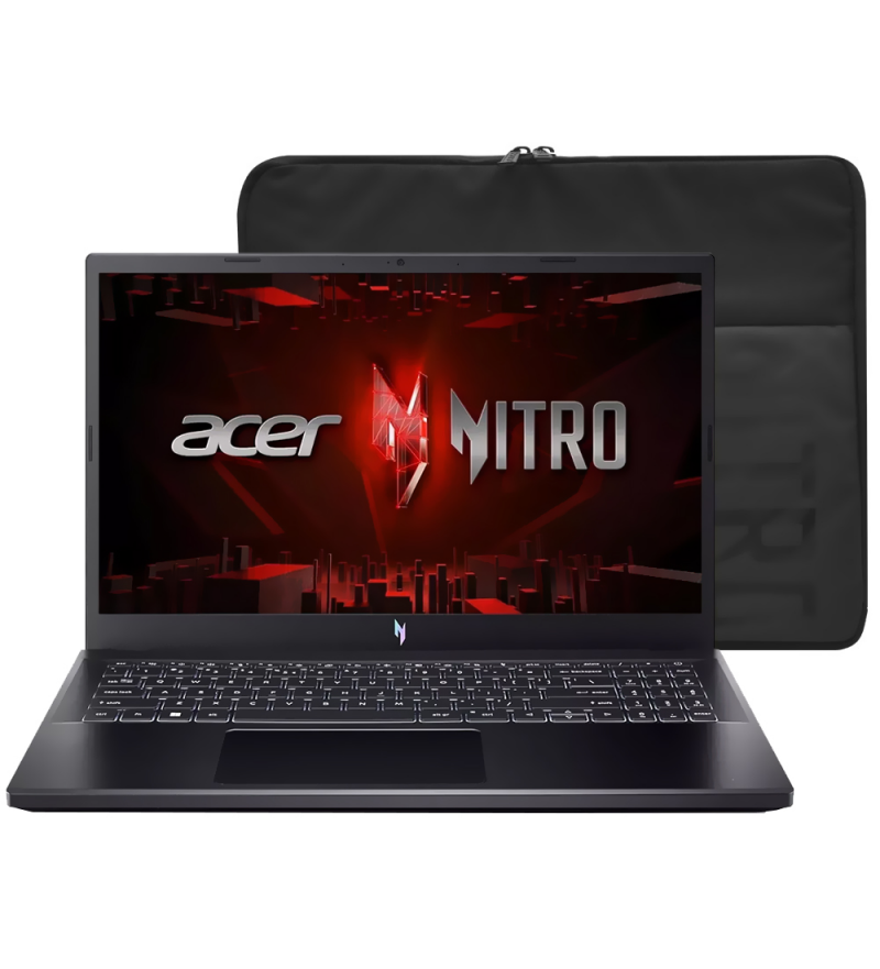  Notebook Gamer Acer Nitro V 15 ANV15-51-51H9 i5 13420H Full HD 15.6" / 8GB de RAM / 512GB SSD / GeForce RTX4050 6GB - Obsidian 