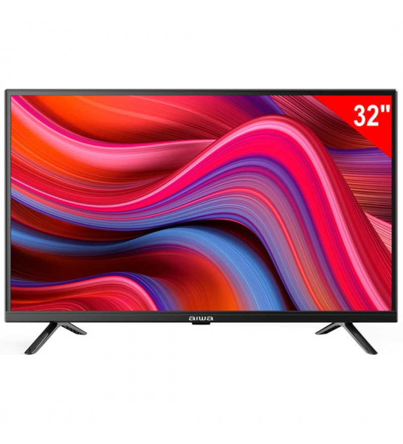TV LED de 32" Aiwa AW32B4 HD con HDMI/USB/Bivolt - Negro
