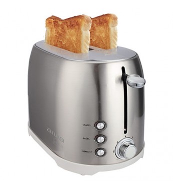 Tostador Aiwa AW-TD1729A con 800W/220V/Temp - Plata