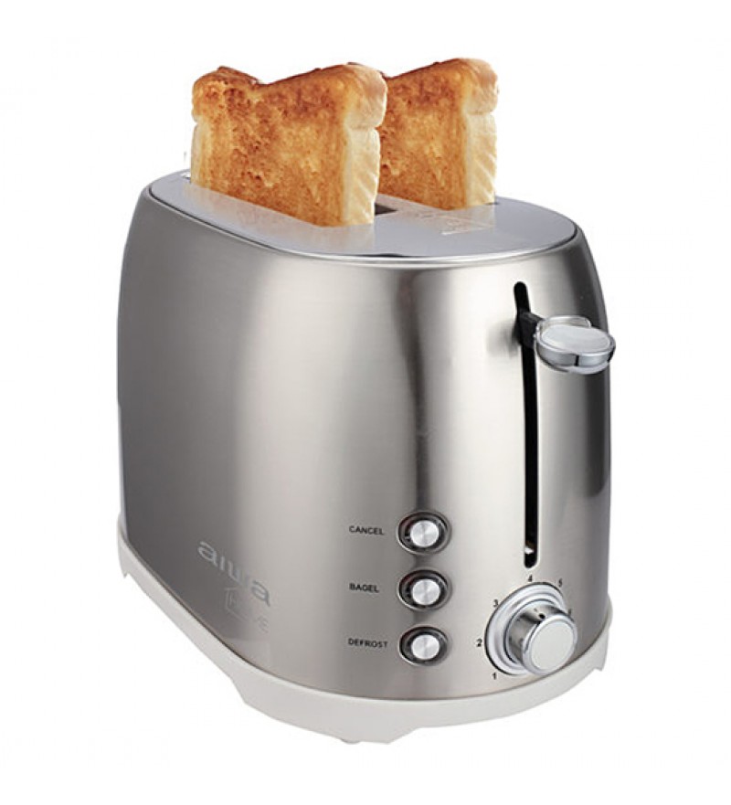 Tostador Aiwa AW-TD1729A con 800W/220V/Temp - Plata