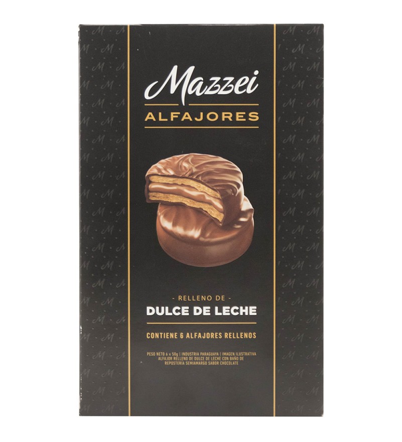 Alfajor Mazzei Relleno de Dulce de Leche (6 Unidades) - 300g