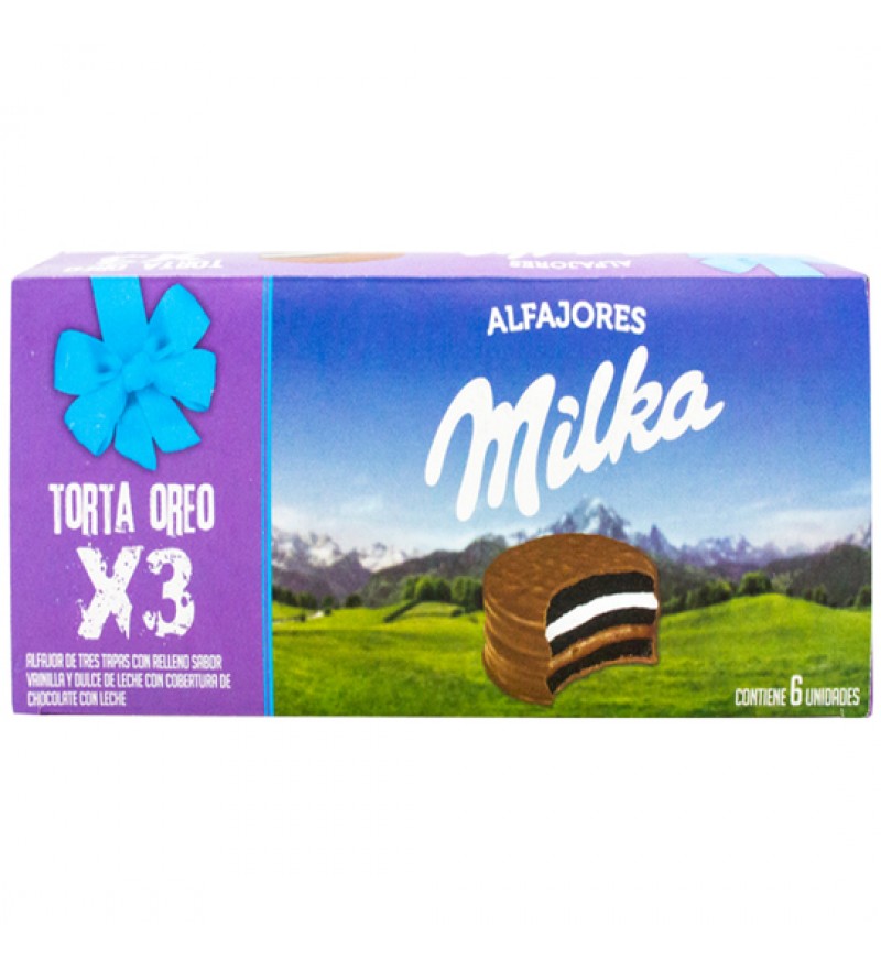 Alfajor Milka Triple Oreo (6 Unidades)