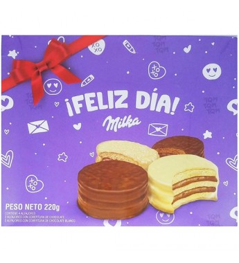 Alfajor Milka Pack Feliz Día - 220g (4 Unidades)