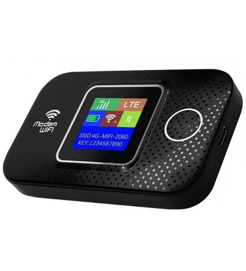 Router Portatil M9S-E LCD Hotspot Sim 300BPS Wi-Fi/4G - Black