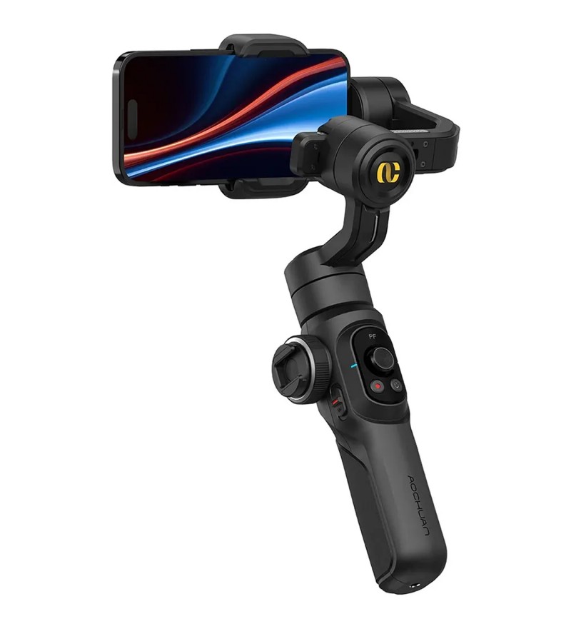 Estabilizador Gimbal Aochuan S2 A-MK184 con 3 ejes para Smartphones - Negro