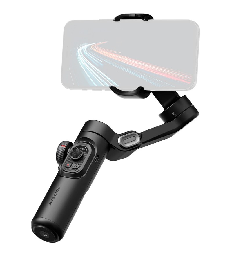 Estabilizador Gimbal Aochuan Smart XE A-MK182 con 3 ejes para Smartphones - Negro