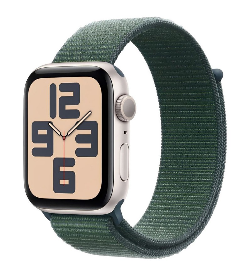 Apple Watch Serie SE 2 de 44MM MXEW3LL/A - Silver/Green Sport Loop