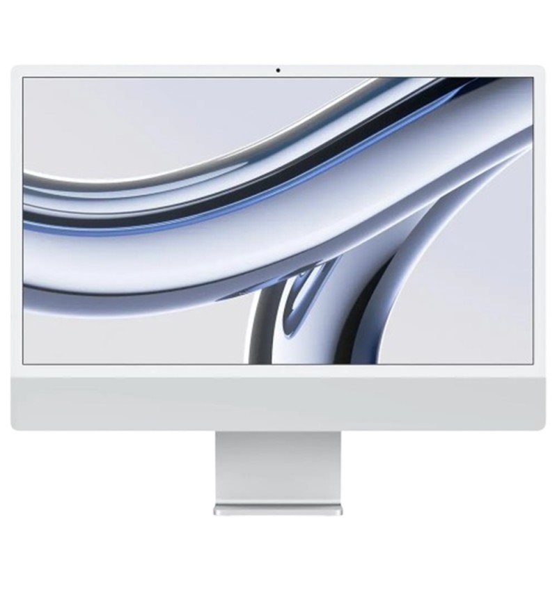 Apple iMac MQR93LL/A M3 4.5K 24" 8GB de RAM/256GB SSD/Mac OS - Silver