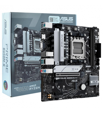 Placa Madre ASUS Prime B650M-K Socket AM5/VGA/DDR5/ARGB - 90MB1F60