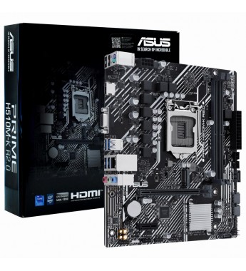 Placa Madre Asus Prime H510M-K R2.0 con Socket LGA 1200/microATX - Hasta 2 DDR4