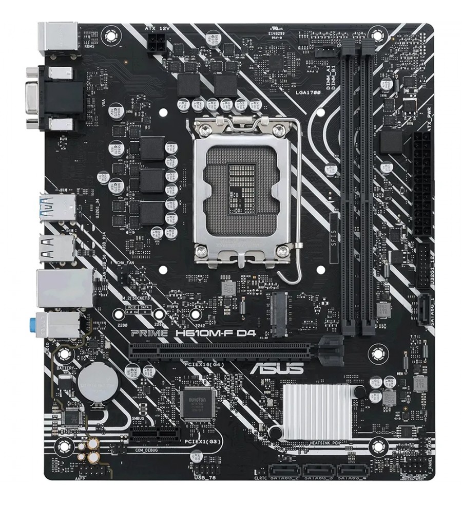 Placa Madre Asus Prime H610M-F D4 LGA 1700/mATX/DDR4
