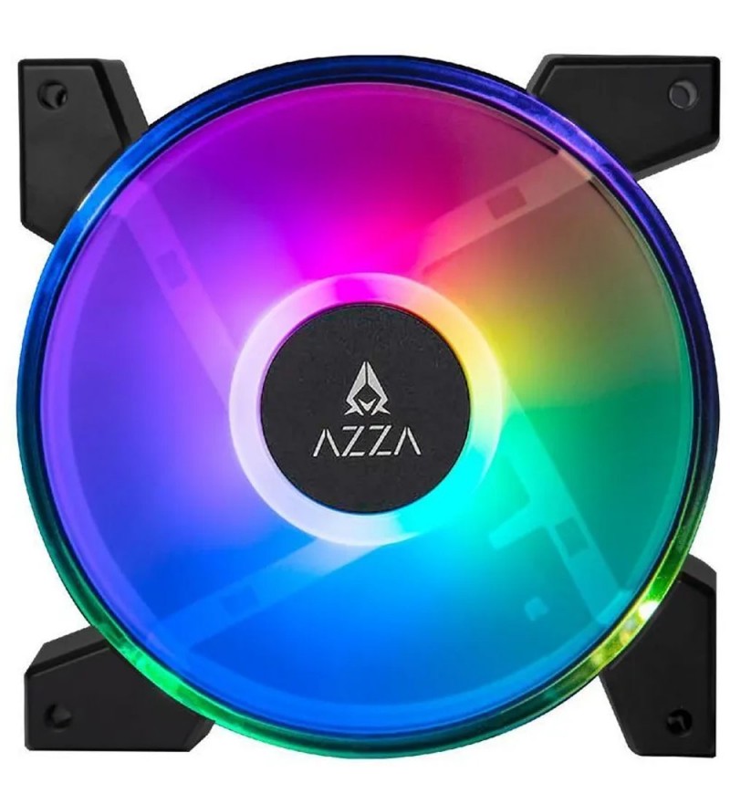 Cooler para Gabinete Azza Hurricane III FNAZ-12DRGB3-011 RGB/120 mm - Negro