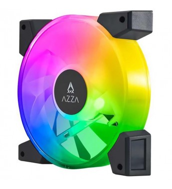 Cooler para Gabinete Azza Hurricane III FNAZ-12DRGB3-011 RGB/120 mm - Negro