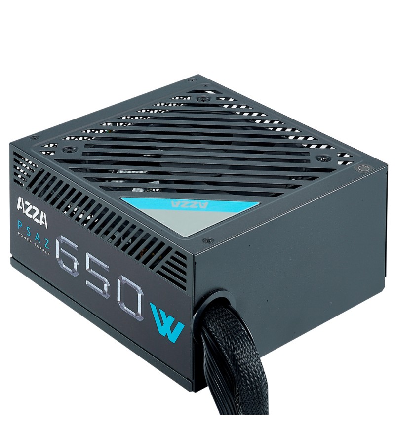 Fuente de Alimentación para PC Azza PSAZ-650W con 80 Plus Bronze/650W/Bivolt - Negro