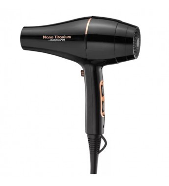 Secador de Cabello BabylissPRO Nano Titanium B6176UZ de 2000W/220V - Rose Gold/Black