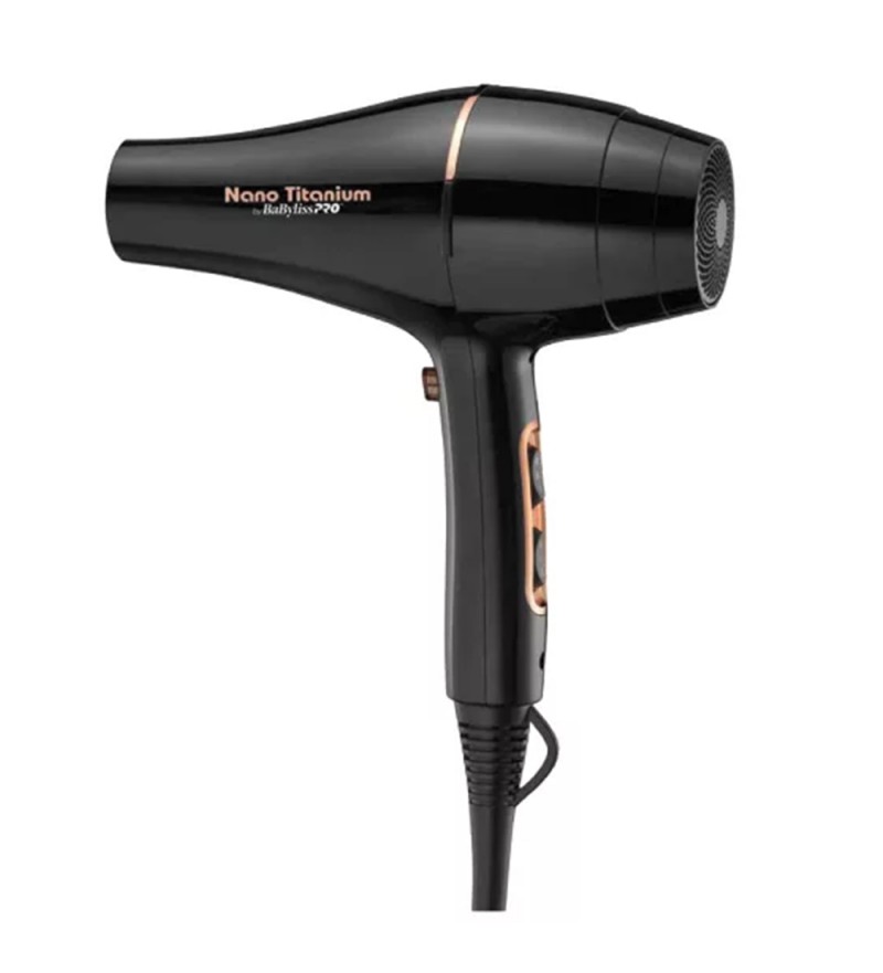 Secador de Cabello BabylissPRO Nano Titanium B6176UZ de 2000W/220V - Rose Gold/Black