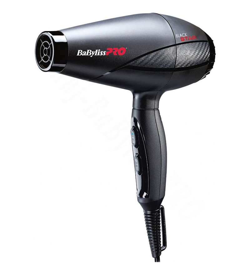  Secador de Cabello Babylisspro Black Star B6200UZ 2000W/220V - Black