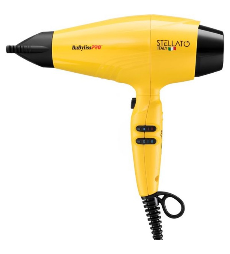 Secador de Cabello BaBylissPRO Stellato B7500UZ 2000W/220V - Amarillo/Negro