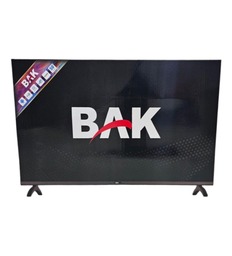 Smart TV LED de 50" BAK BK-50S 4K HDMI/Android - Negro