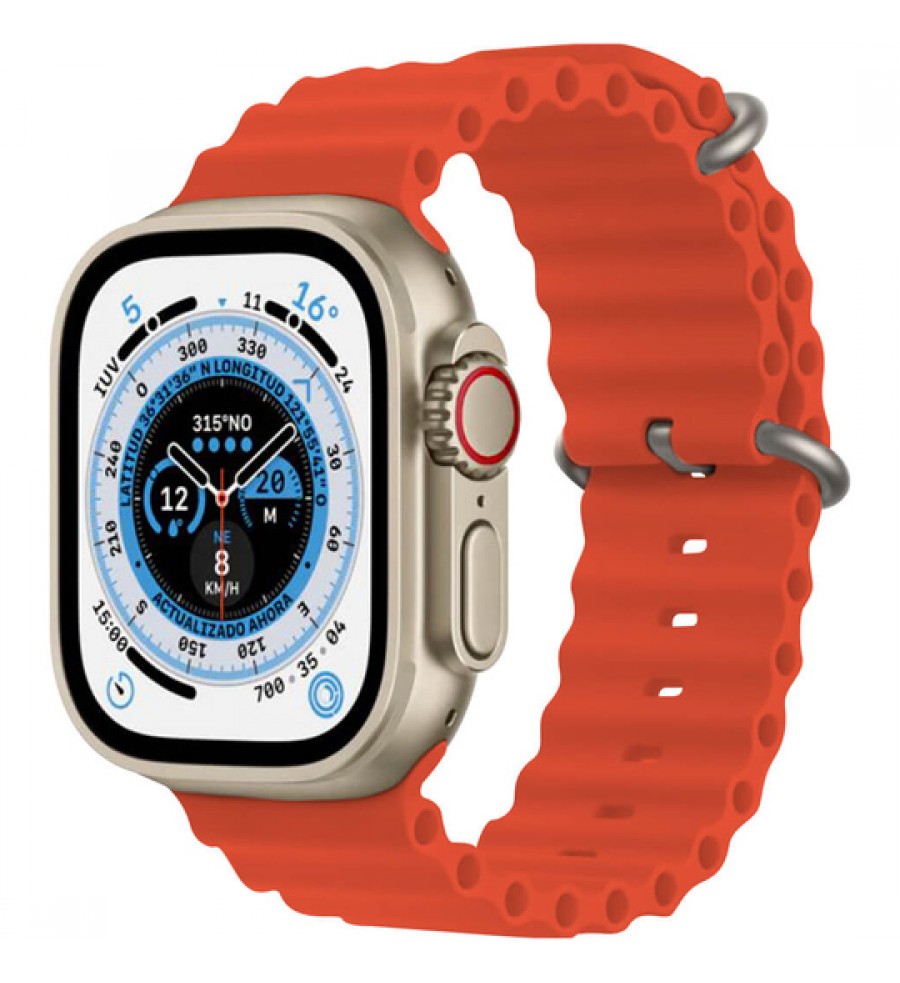 Smartwatch Blulory Glifo 8 Ultra de 49mm con Bluetooth - Orange