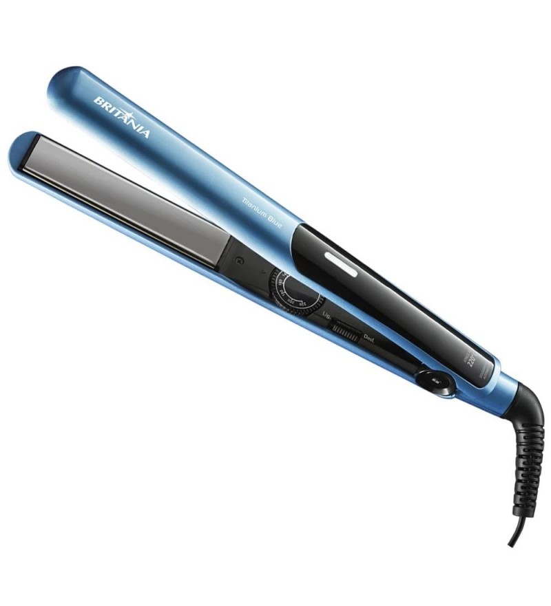 Plancha Alisadora Britania Titanium con 220ºC/35W/Bivolt - Blue