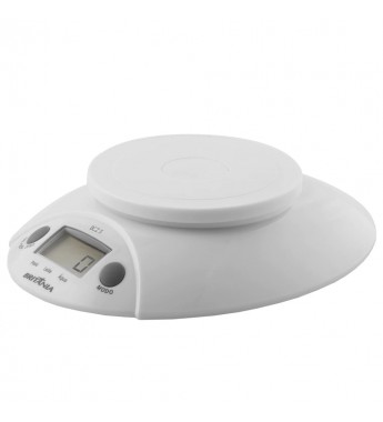 Balanza Digital para Cocina Britania BCZ5 hasta 5kg/Pila - Blanco