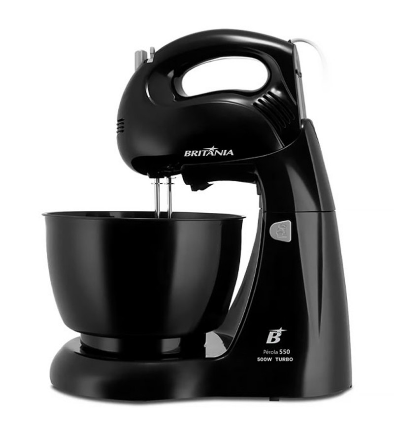 Batidora Britania Perola 550 Turbo 500W/110V/4VEL - Negro