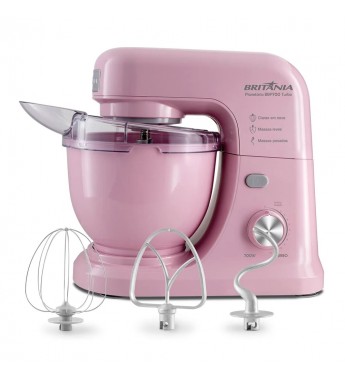 Batidora Britania Planetaria BBP700RS con 4L 12Vel+Turbo/700W/220V - Rosa
