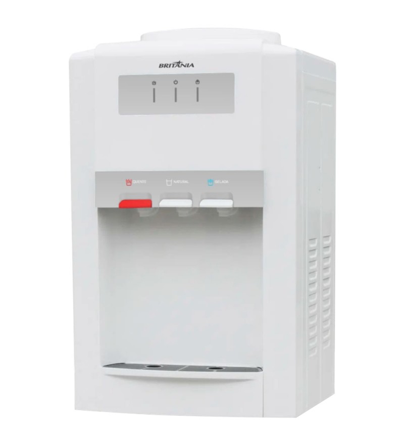 Bebedero de Mesa Britania PBE07CBQF con Compresor Caliente/Natural/Frío/220V - Blanco
