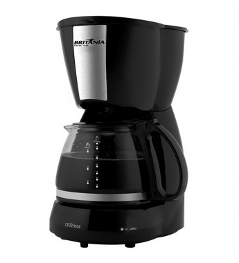 Cafetera Elétrica Britania CP30 Inox/30Tazas/110V - Negro