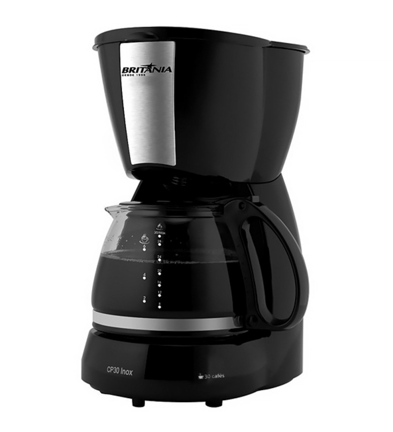 Cafetera Elétrica Britania CP30 Inox/30Tazas/110V - Negro