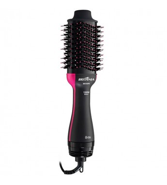 Cepillo Secador Britania BEC02PR 1300W/Bivolt - Negro/Rosa