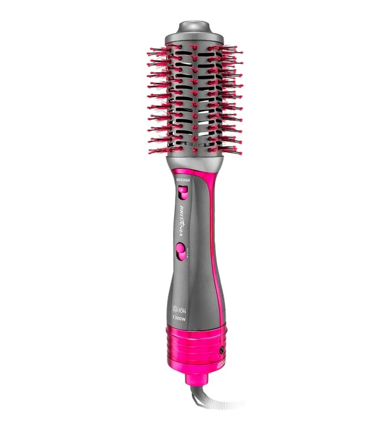 Cepillo Secador Britania BES26SR 3Temp/2Vel/1300W/BIvolt - Gris/Rosa
