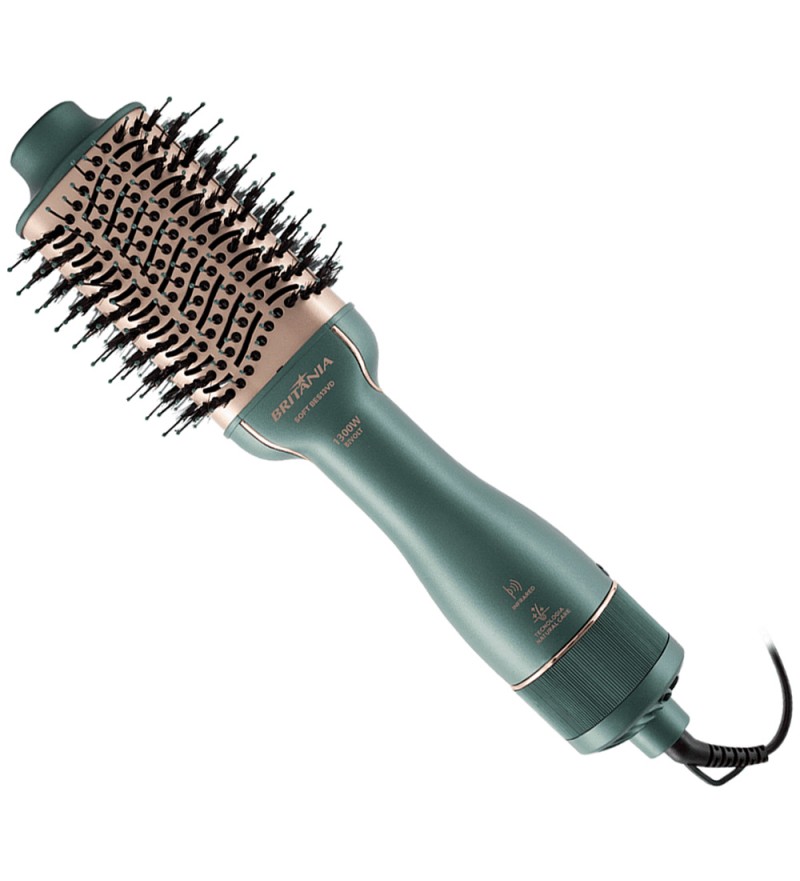 Cepillo Secador Britania BES13VD Soft 1300W/Bivolt - Verde/Rosa