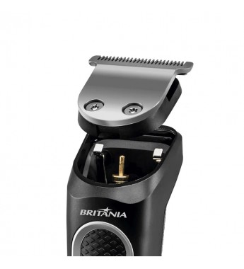 Cortador de Cabello Britania BAP21P Multigroom 7 en 1 con 5W/Recargable/Bivolt - Negro